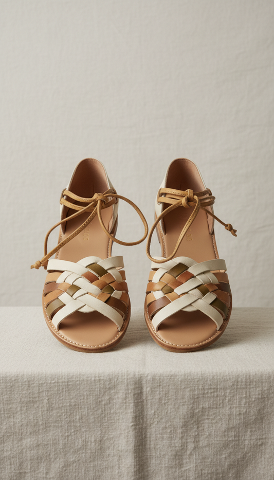 Handcrafted Woven Leather Sandals