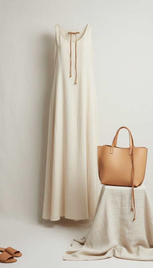 Flowing Linen Summer Dress